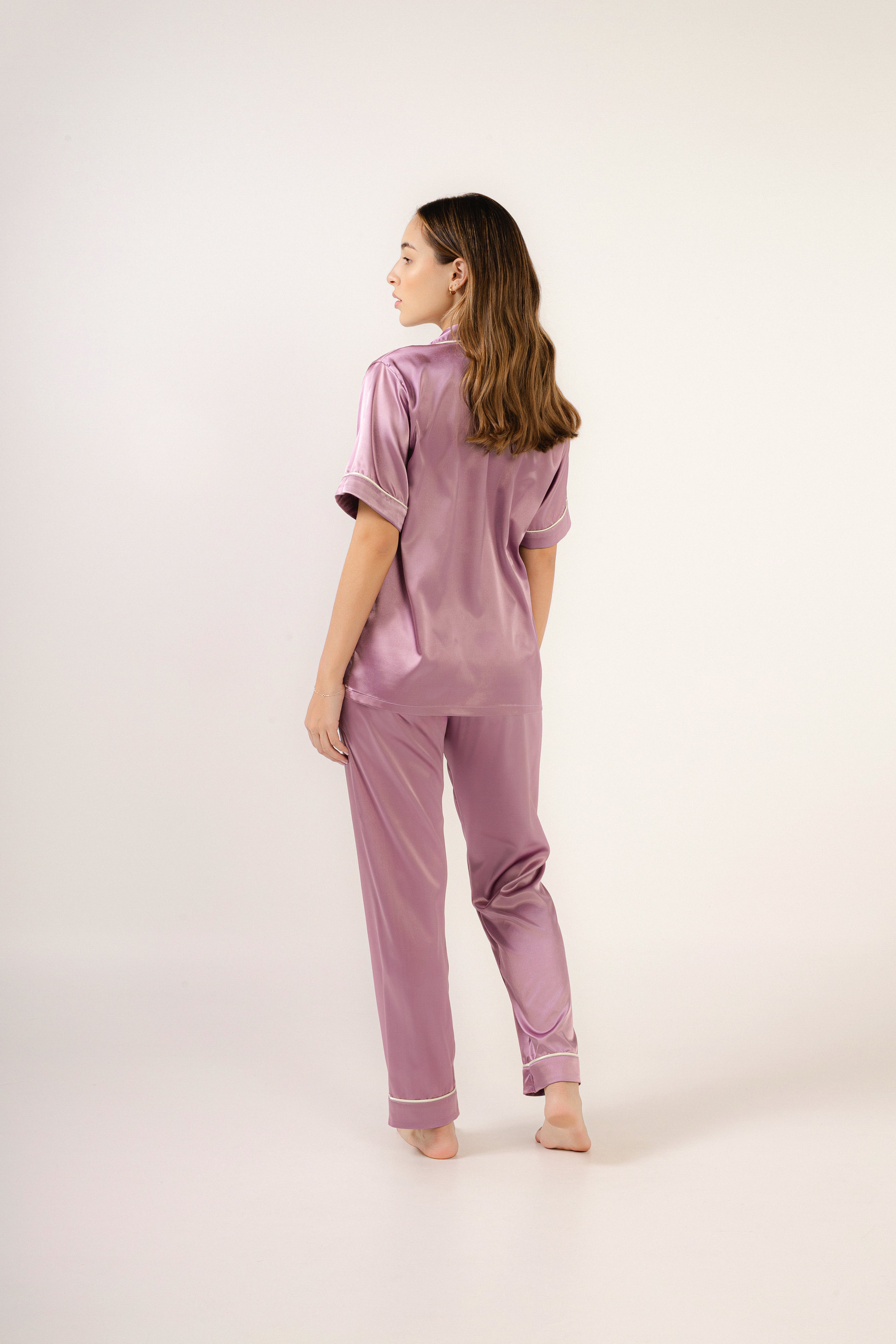 Aurora Lavanda-Manga Corta y Pantalón